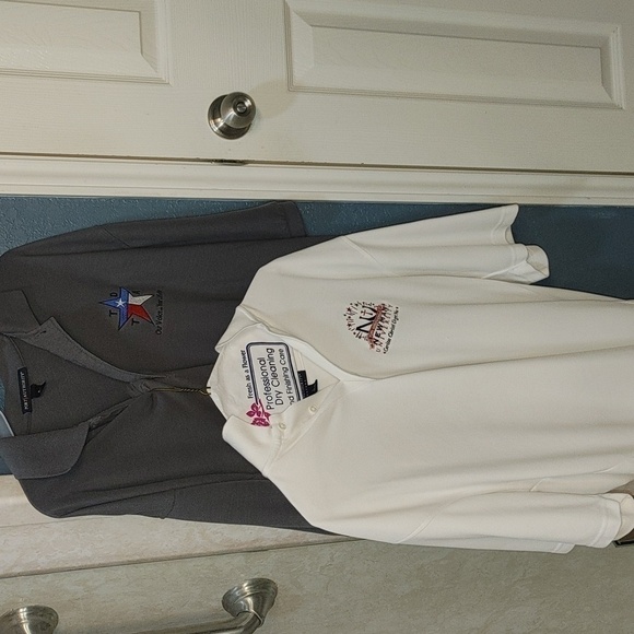 Port Authority Bundle Men's collared 3 button shirts Excellent shape L & XL. Set - Picture 1 of 12